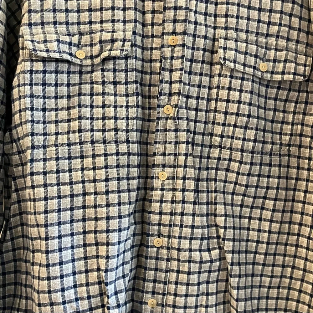Vintage Abercrombie & Fitch Button Up Flannel Shirt Mens XL Plaid 90s Baggy Long - Picture 5 of 10